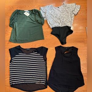 Women’s Size Small Tops Bundle (4 Pieces)  | Casual Everyday Styles